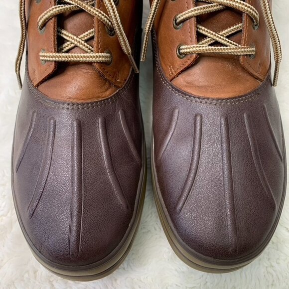 Sperry Men's Fowl Weather Brown Leather & Rubber Chukka Waterproof Boots Size 12 - Picture 6 of 11